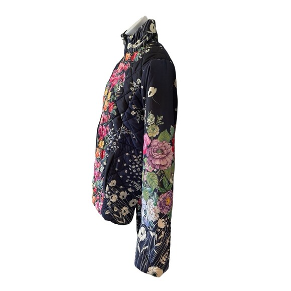 NWOT Johnny Was Neutra Reversible Floral Parka Puffer Jacket Size $420 XS - Picture 7 of 15